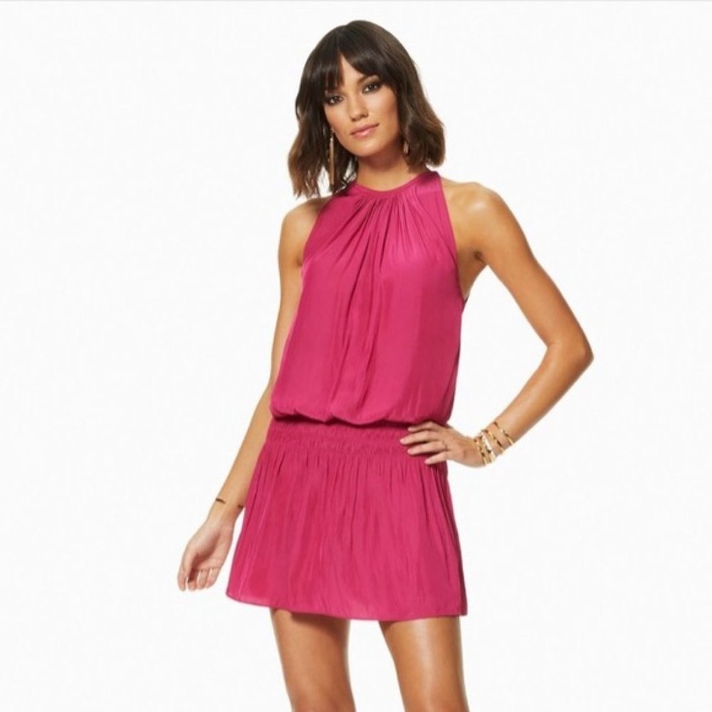 NWT Ramy Brook Paris Sleeveless Mini Dress in Passion XXS